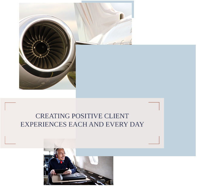 KJET. Aircraft Management Company. Creating Positive Client Experiences Every Day